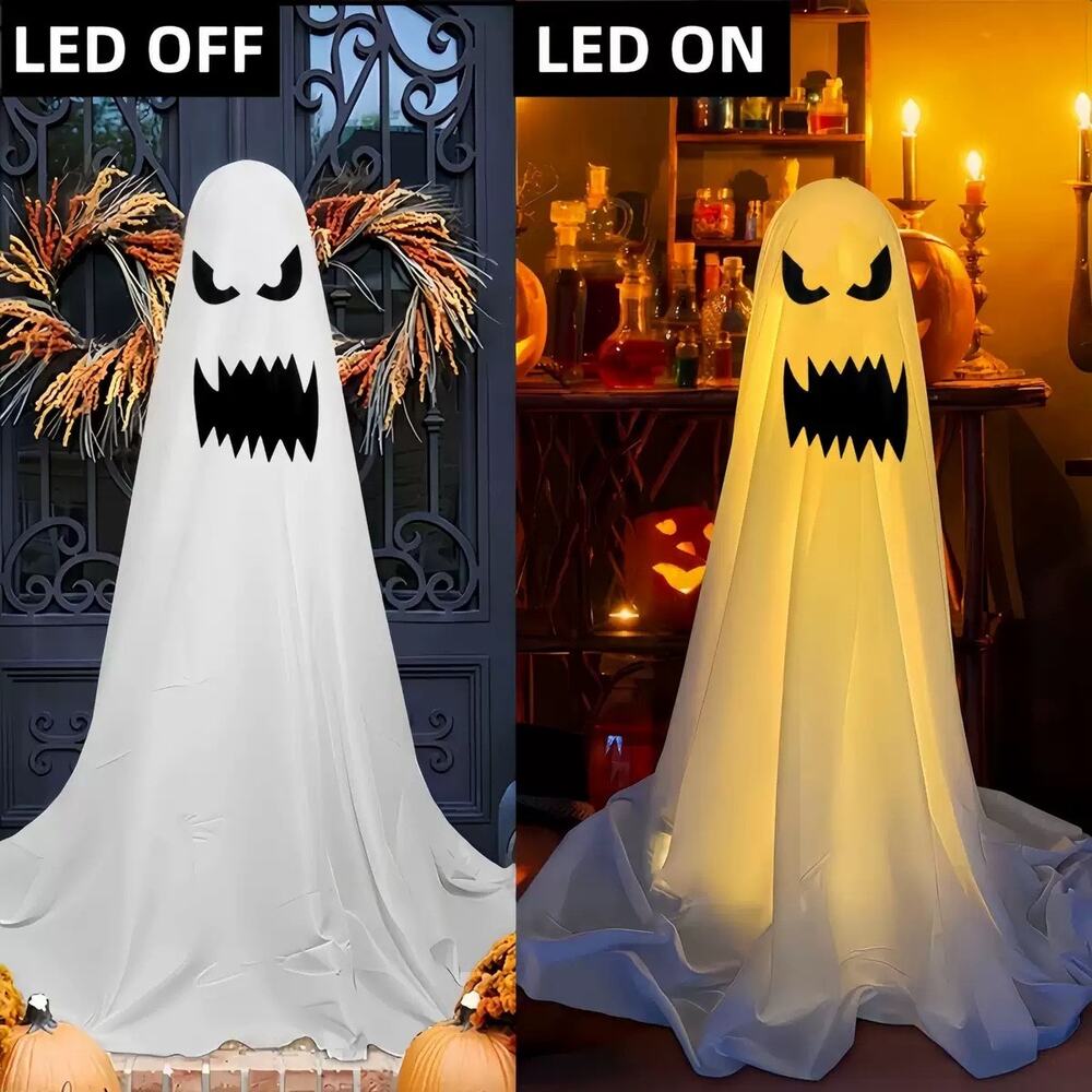 5.5ft Front Yard Ghost Standing Prop Halloween Decoration